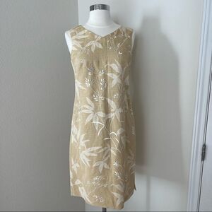 Talbots Gold Tropical Dress 4
